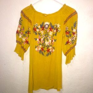 Mustard Long Sleeve Dress💛